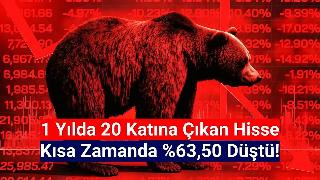 1 yılda 20 katına yükselen hisse, kısa zamanda yüzde 63 düştü!