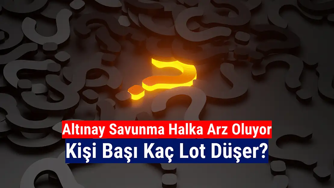 Altınay Savunma (ALTNY) kişi başı kaç lot verir?