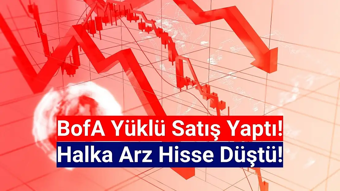 Bank Of America (BofA) sattı! Halka arz hisse düşüşte!