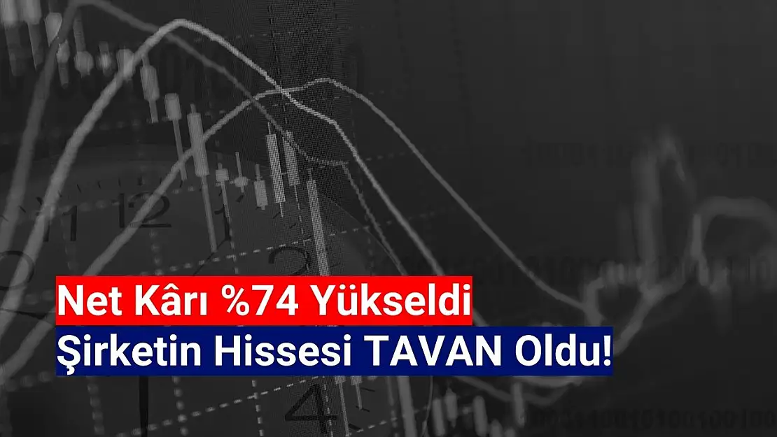 Net kârını yüzde 74 artıran şirketin hissesi tavan oldu!